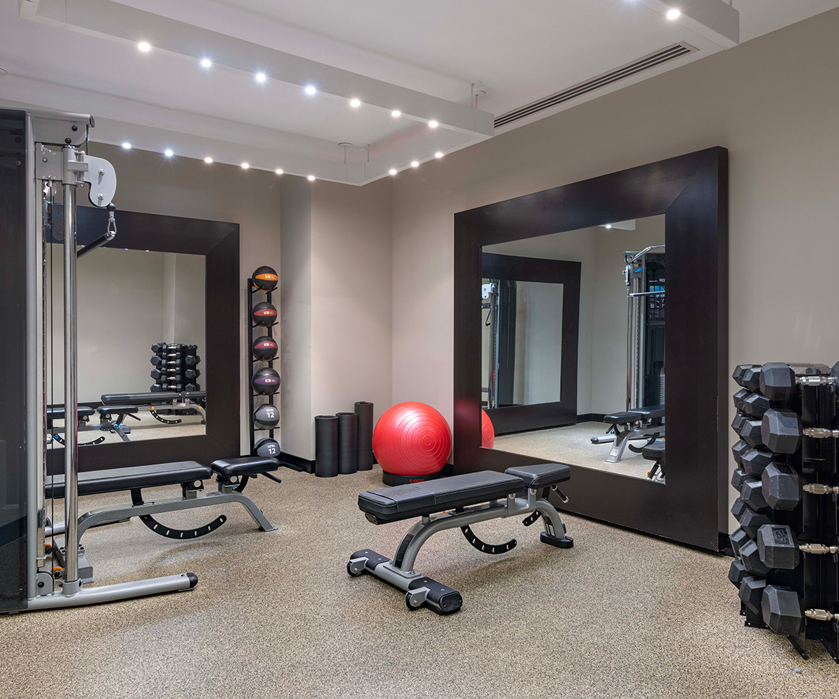 Fitness Center Weights | theWit Hotel - A Hilton Hotel