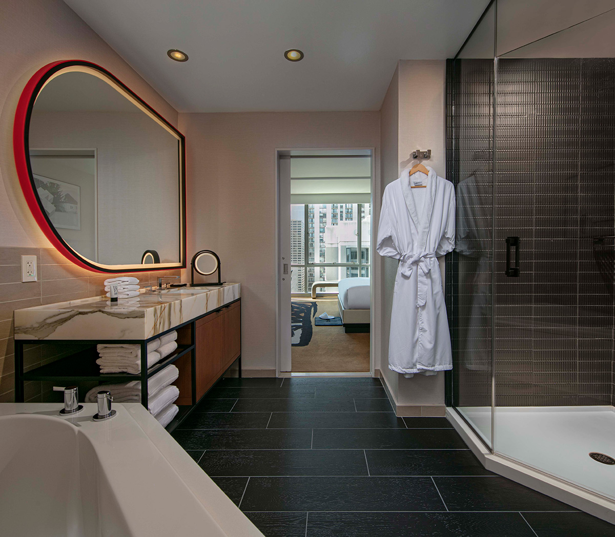 Junior Suite Bathroom | theWit Hotel - A Hilton Hotel